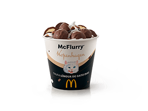 McFlurry Trufa Língua de Gato DUO morango